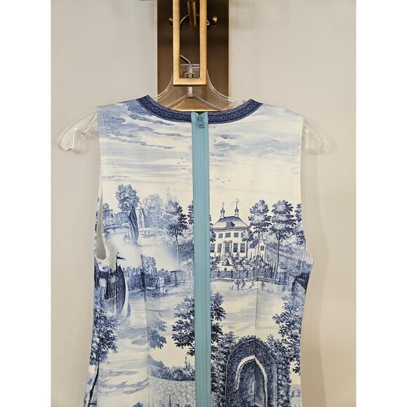 Alice + Olivia Women's Wynell Toile De Jouy Print Mini Dress NWT Size 6 - Picture 13 of 16